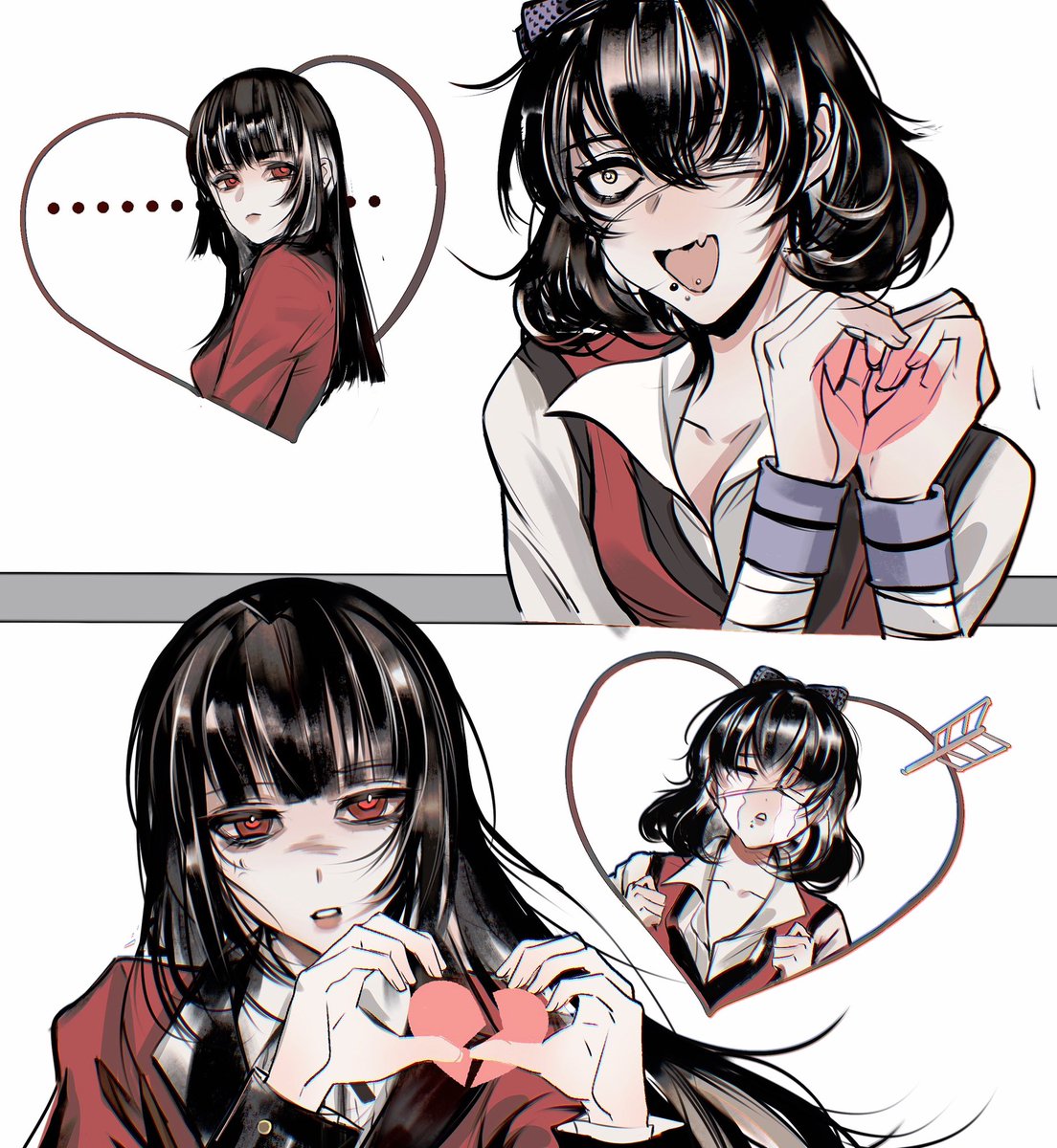 Untitled0323's tweet photo. What is Love?
#賭ケグルイ ＃蛇喰夢子 #生志摩妄 #kakegurui #jabamiyumeko #ikishimamidari
#commissioned https://t.co/Dz1uz5zd7F