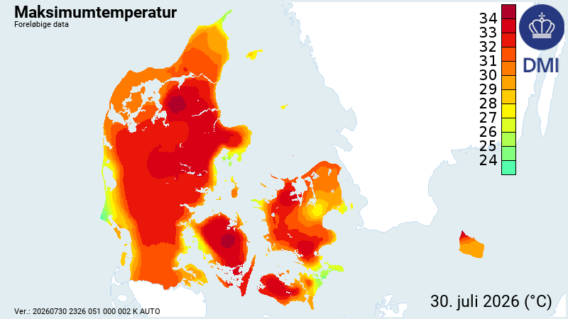 dmidk's tweet photo. Usædvanlig julivarme overgår 78 år gammel rekord.

🌡️Temperaturer over 30 grader er langt fra hverdagskost i Danmark. Men at to sommermåneder har så høje temperaturer i træk – det er aldrig set før i dansk vejrhistorie.

Læs mere her: https://t.co/HUZ9dQcqHo https://t.co/aEo11I9boH