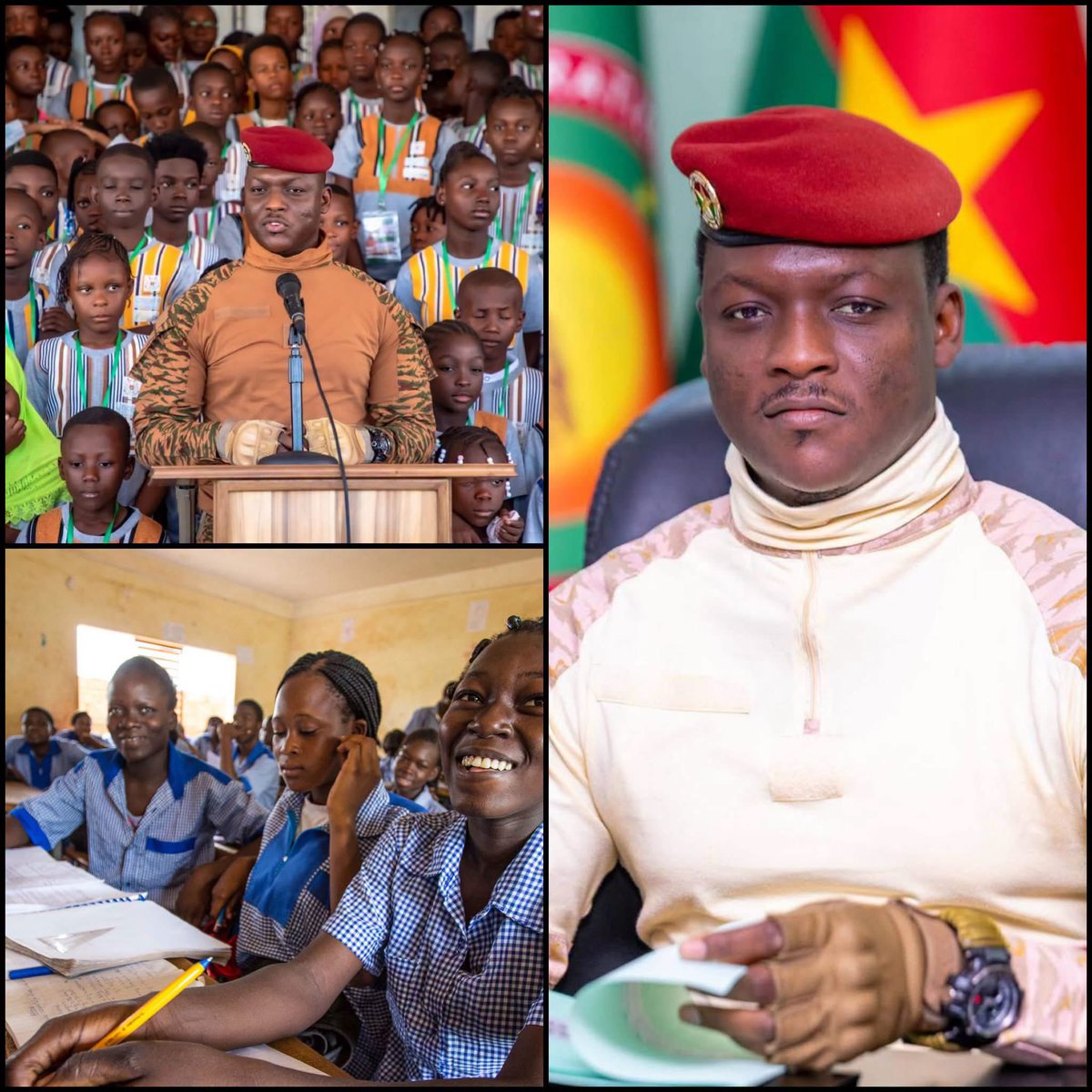 Joe__Bassey's tweet photo. In Burkina Faso 🇧🇫, President Ibrahim Traoré has approved a major overhaul of secondary school curricula to match real jobs in the country instead of teaching skills with little demand.

Students will now be trained in 14 priority sectors including agriculture, livestock farming, mining, crafts, healthcare, communication, security, and digital transformation.

Officials say the goal is simple: train young people for the jobs the country actually needs and improve their chances of finding work after school.