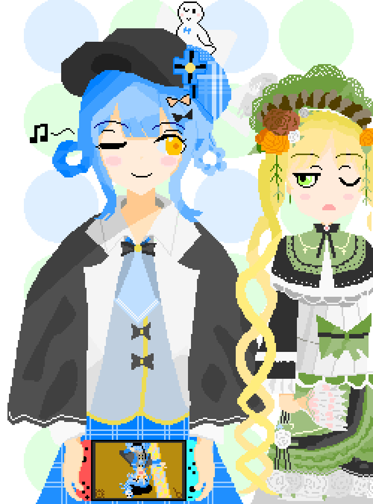 RamieEarth's tweet photo. 今月は絵を描くモチベが戻ってきたので久しぶりにタグやっちゃう！
相変わらずドット絵しか描けませんが来月ものんびり描いていきたいのでよろしくです🙌
#今月描いた絵を晒そう https://t.co/ums1n1nExt