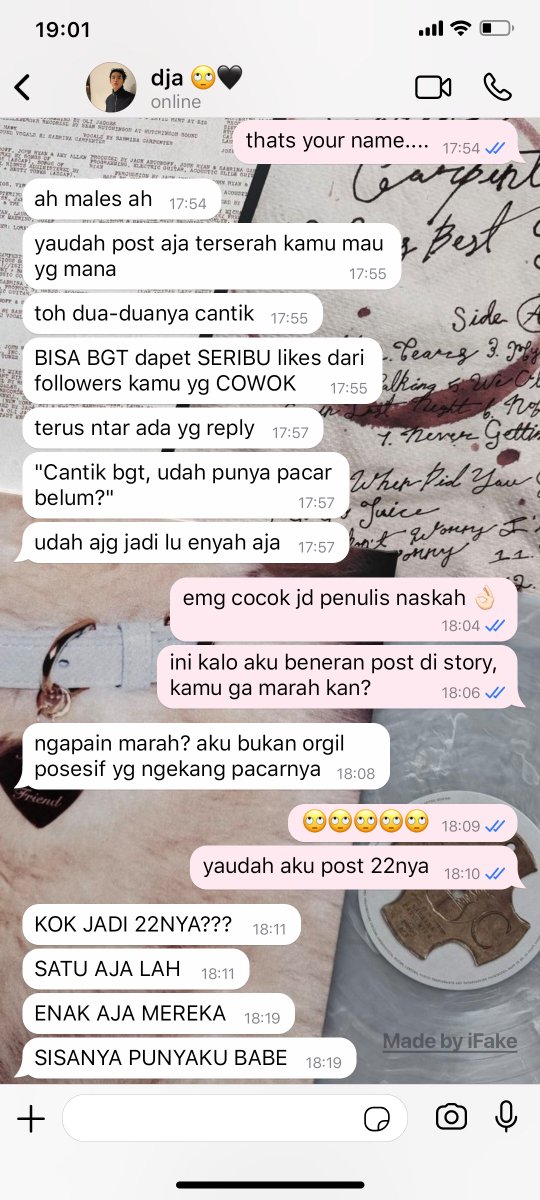 reverievale's tweet photo. what if: redja didis officially pacaran 👫💘

#gaecattz two tweets au https://t.co/mAQlnajhoz