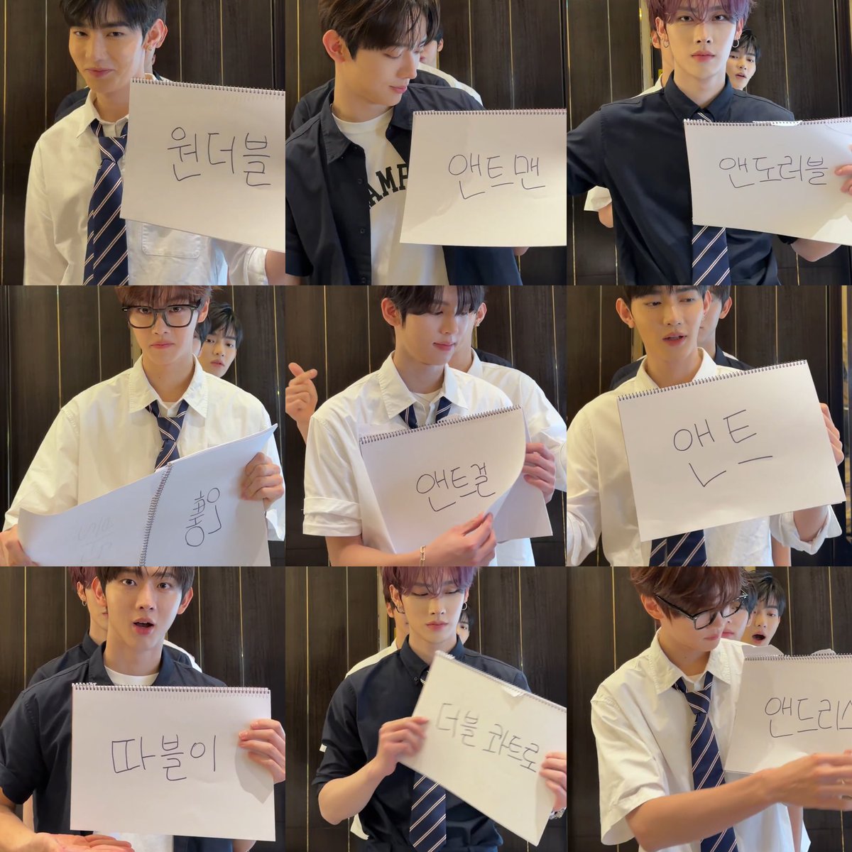 and2blegallery's tweet photo. were these the choices?😭
원더블 → Wondeoble / Wonderble
앤트맨 → Ant-Man(?)
앤도러블 → Andorable
앤빵 →Andbbang
앤트걸 → Ant Girl(?)
앤트 → Ant
따블이 → Double-i(?)
더블 콰트로 → Double Quattro
앤드리스 → Andless
앤클로 (N:DCLO)🎉 https://t.co/CbkNV1omAZ