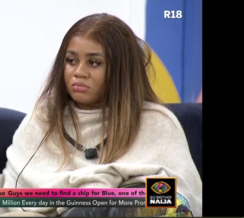 HypeThemagic's tweet photo. Bells with her cute cheeks  #BBNaija https://t.co/hJ9M7C5R6f
