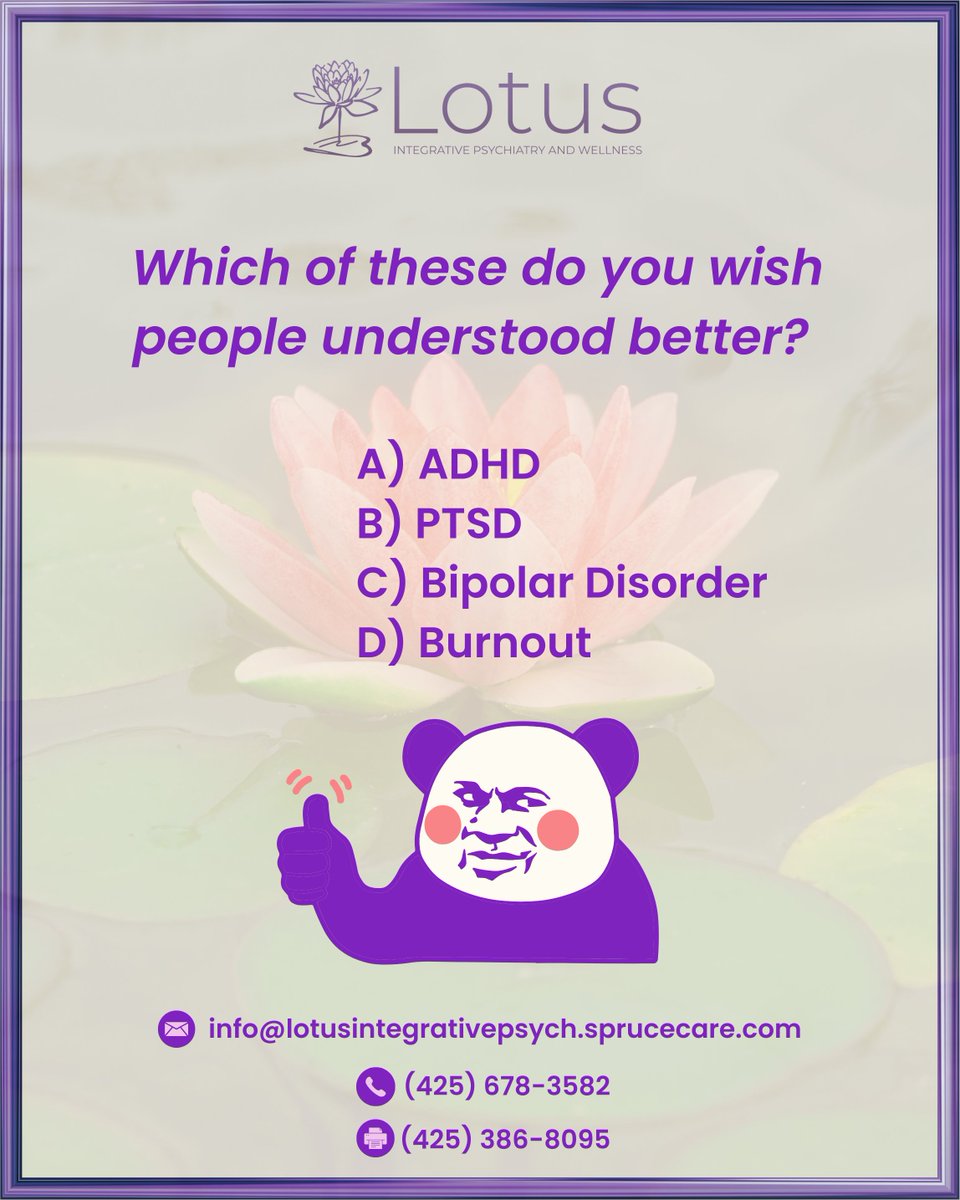 lotuspsych's tweet photo. These experiences look different for everyone — and they deserve to be talked about openly. Drop your answer in the comments! 💬

If you need help, book your consultation today!
https://t.co/lZ7XQZd1DL

#mentalhealth #washington #oregon #mentalhealthawareness https://t.co/cN7FqwLACW