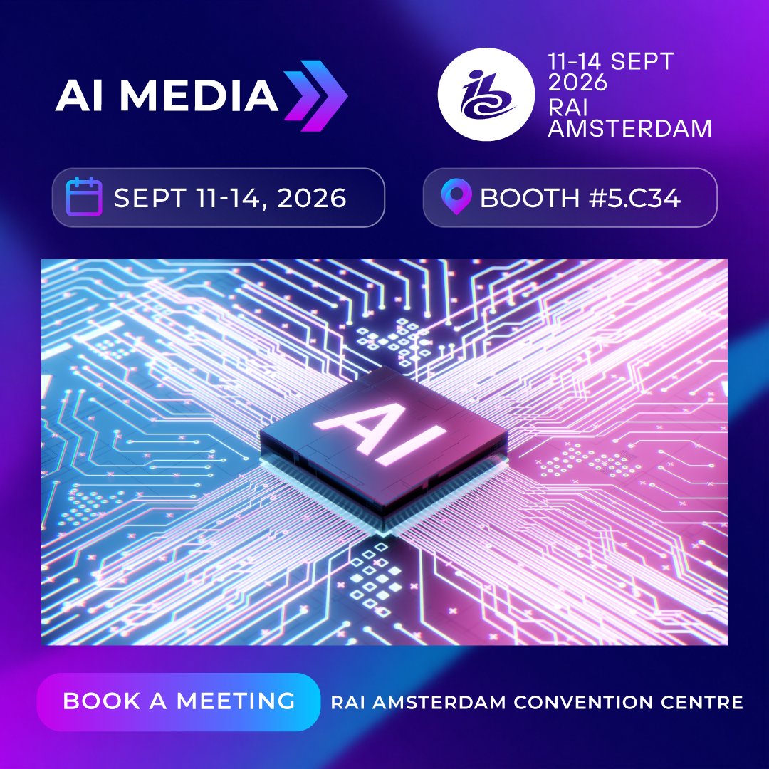 accessinclusion's tweet photo. Heading to @IBCshow 2026? 👋 Make the most of your visit by booking a meeting with the AI-Media team.
📅Secure Your Meeting in advance: https://t.co/TyUH3DPyo1
#IBC2026 #BroadcastTech #AIMedia #Accessibility https://t.co/9Ss7KwKHMs