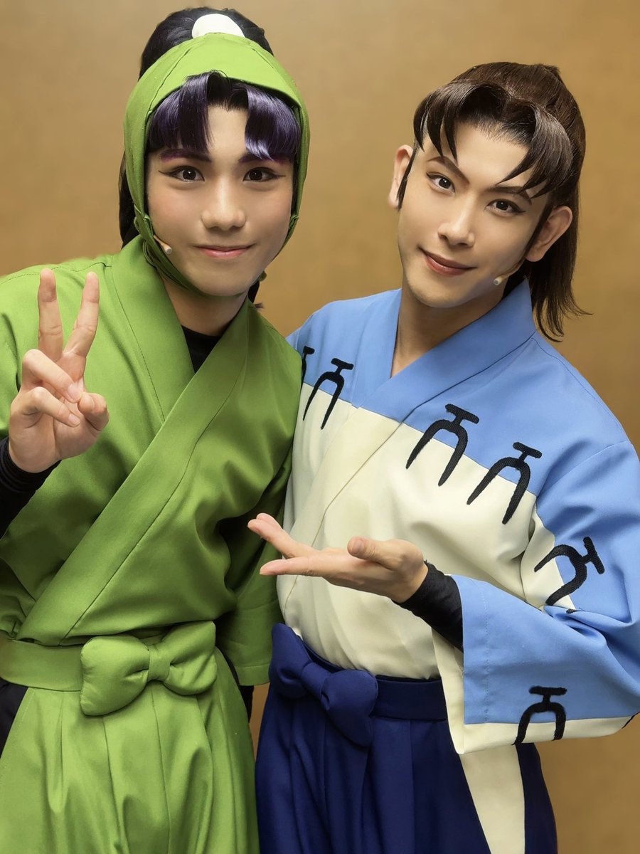rinpkninja's tweet photo. 舞台「忍たま乱太郎」第4期
みんなニコニコ、はい、どうぞ！の段

本日1公演終演いたしました！
ご来場誠にありがとうございました！

本日、三反田数馬役のこうきくんのお誕生日でした！
おめでとう！

三反田数馬くん！
きっといい忍者になれるよ！

明日は二公演！
よろしくお願いいたします！

#忍ゲキ