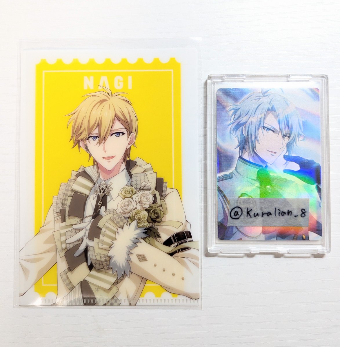 Kuralian_8's tweet photo. 【交換、譲渡】アイドリッシュセブン　アイナナ　4J ミニクリアファイル　クリアファイル

譲：ナギ
求：楽or200円+送料

交換譲渡優劣なし。
検索からもよろしくお願いします https://t.co/MA10OC1e8E
