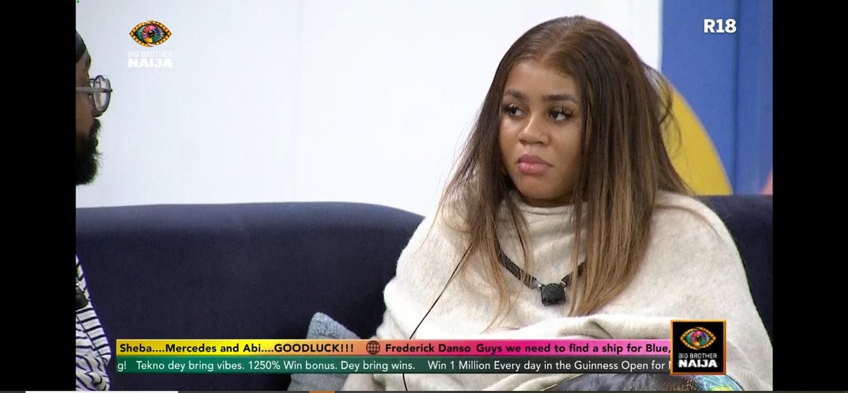 HypeThemagic's tweet photo. Bells with her cute cheeks  #BBNaija https://t.co/hJ9M7C5R6f