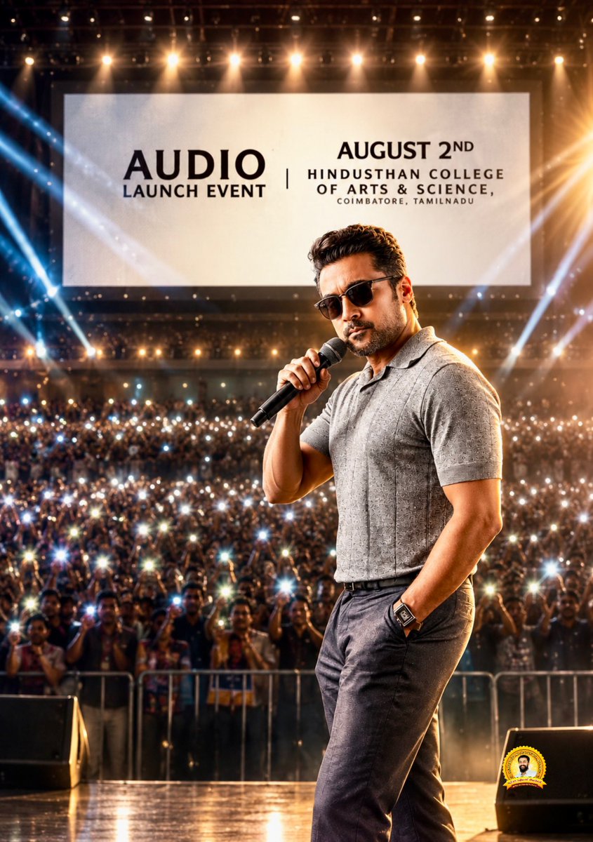 ChengaiSFC_Offl's tweet photo. A Moment 
A Voice 
A Soundtrack 
A forever Celebration 🎉 All we waited for

The One @Suriya_offl #Vishwanathandsons 
A @gvprakash Banger loading 
@_mamithabaiju 🦋🦋 https://t.co/xdRFs46NbA