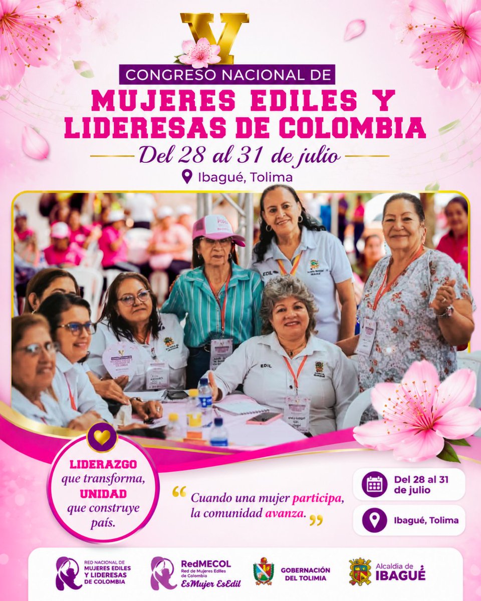 Martha_Castella's tweet photo. Cuando una mujer lidera, un territorio florece 🌸

Representando con orgullo a nuestra Comuna 8 en el V Congreso Nacional de Mujeres Ediles y Lideresas de Colombia, en Ibagué, Tolima. 

📍 Ibagué, Tolima
#MIRA #LiderazgoFemenino #Comuna8Ibagué #VCongresoNacional https://t.co/r5Hyh1NhJR