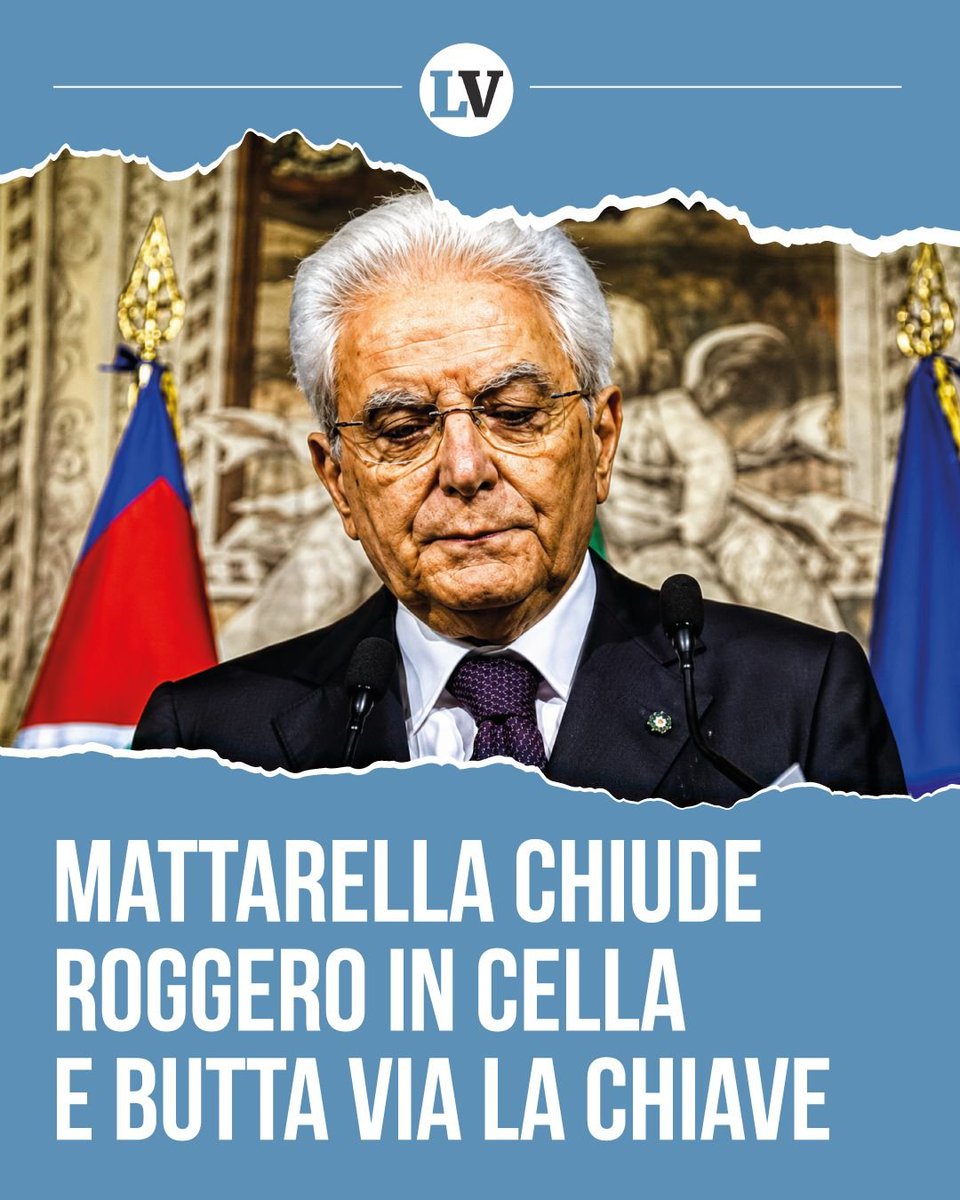 GiorgiaSalvagn1's tweet photo. laveritaweb
📌 Senza nominarlo, Mattarella tumula Roggero in cella e butta via la chiave

Il presidente: «Adattare leggi a singoli casi è l’abdicazione dello Stato». Il fratello dell’orefice: tante norme cambiate per i politici. https://t.co/g9o9GINs7B