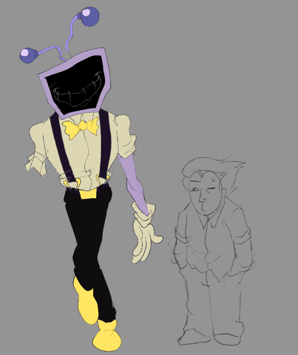 grappodango's tweet photo. spamton's head is huge because i hate him and tenna doesnt have an arm because i hate him https://t.co/4VKSTdaraz