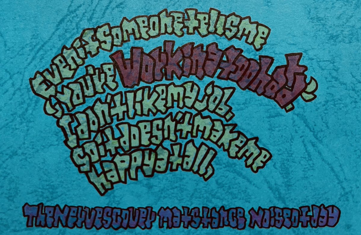 ryu0315m's tweet photo. The Nerves cover Working Too Hard doodle image 2
#coversong #drawingart #doodleart #illustrationart #LogoDesign #lettering #thenerves #workingtoohard https://t.co/kaME2ufrK2