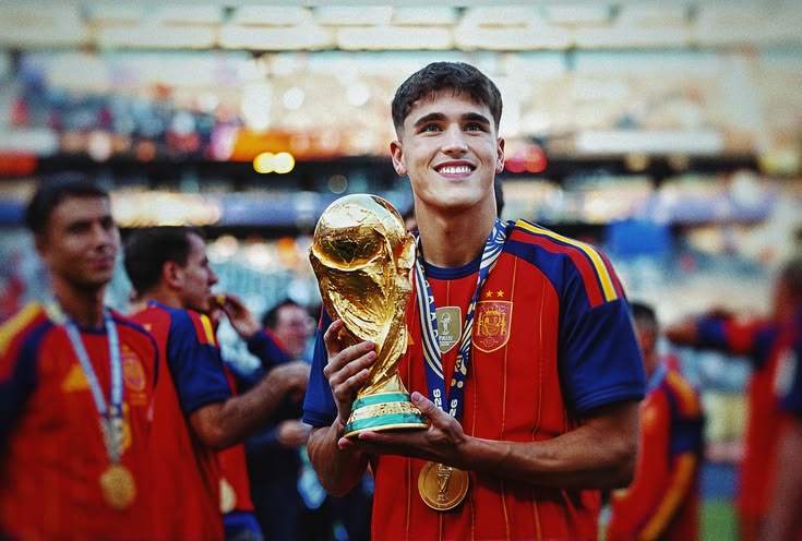BarcaaXtra's tweet photo. 🌟🇪🇸 Pau Cubarsí is on the verge of making history. The Barcelona defender is set to become only the second defender ever to win the Golden Boy award.🔵🔴 #cubarsi https://t.co/y7RcbAc2XF