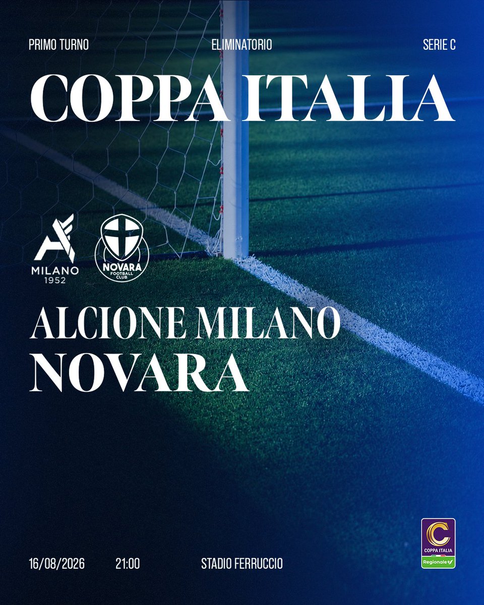 novarafootball's tweet photo. 📌 Il nostro avversario nel primo turno di Coppa Italia Serie C

#ForsaNuara 🔵⚪ https://t.co/GeqPpyhfhy