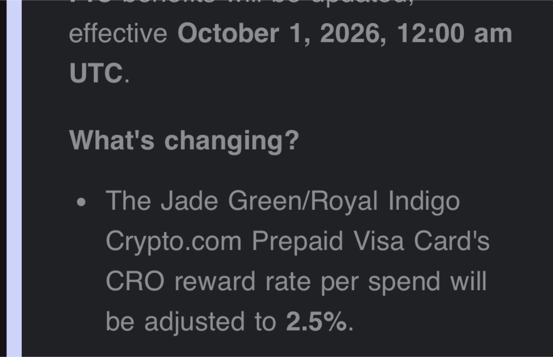 world13526262's tweet photo. I literally just got my @cryptocom back and days after my crypto-com-chain:native cashback is getting dropped 😑 https://t.co/Uybjpaa2y0