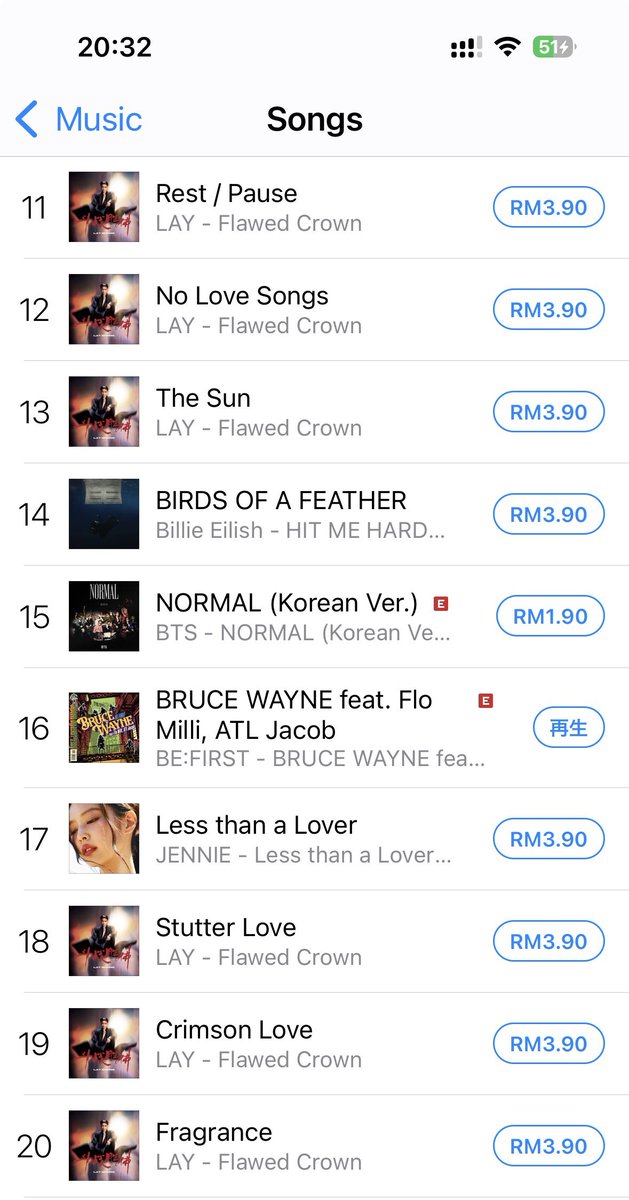 BestyMalaysia's tweet photo. iTunes Malaysia🇲🇾
#BEFIRST #BF_BRUCEWAYNE 
Jpop #1 🥇
All Genres #16

マレーシアiTunesチャート
20:30現在
Jpop 1位
総合の16位
です！ https://t.co/gxq1YSj1BX