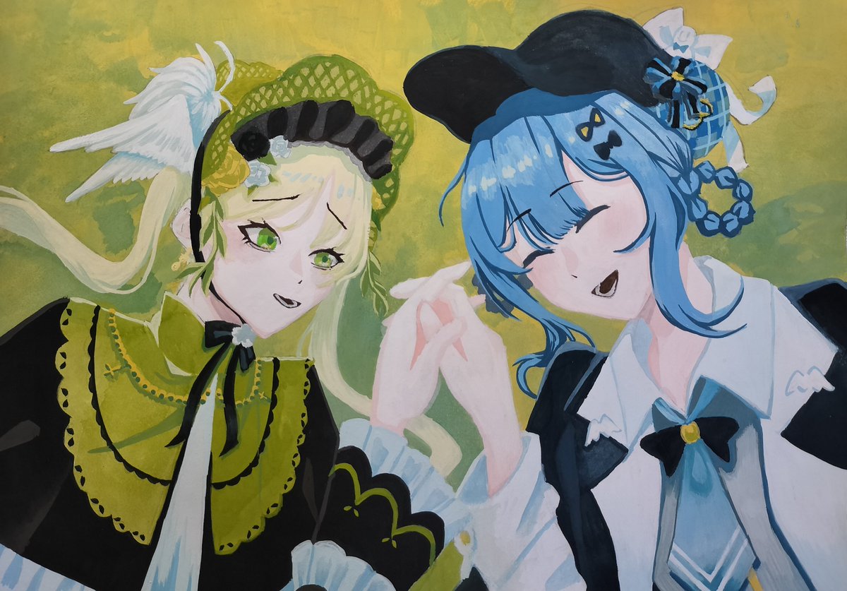 menamaito102's tweet photo. シェリーとハンナ
#まのさば二次創作 https://t.co/tqAkL1RHK7