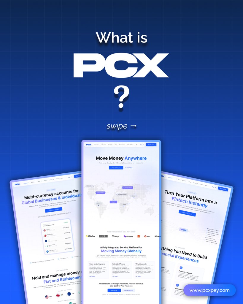 _PCXPAY's tweet photo. Most people still think cross border payments in Africa run on banks. They actually run on a patchwork of banks, correspondent networks, and providers stitched together.

Here is what PCXPay actually does. Thread. https://t.co/KFlOTcvEct