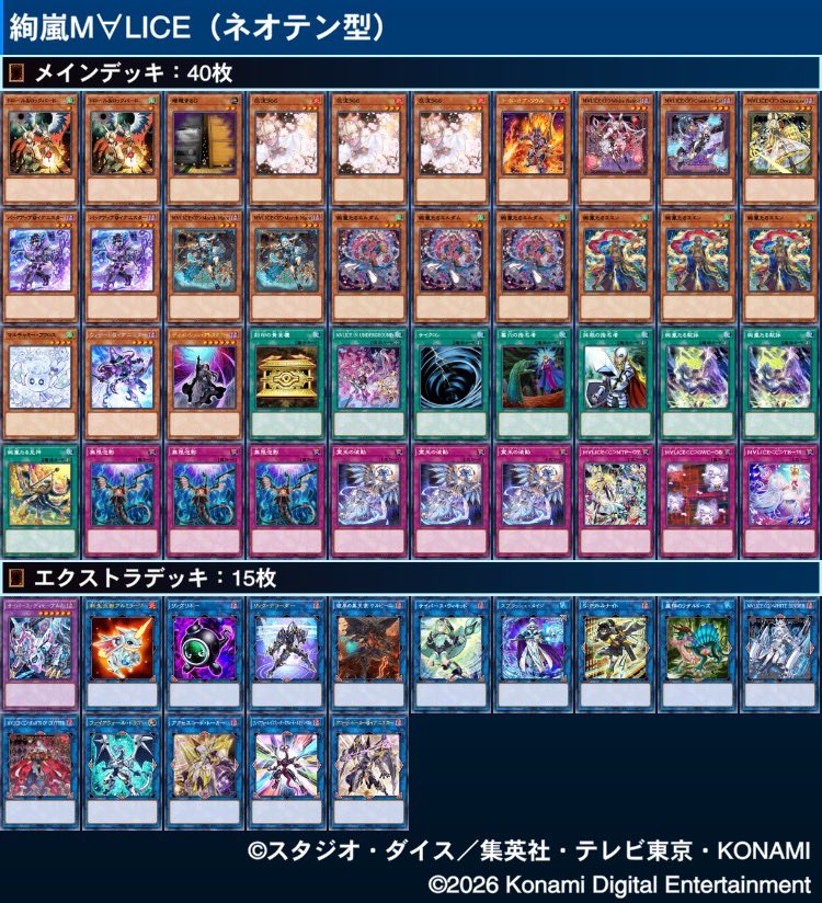 Laura114514's tweet photo. Season55 マスター1到達！
使用　絢嵐M∀LICE

M∀LICEかわいいからアトラクター打っても許されるかなと思って使いました♡

＃遊戯王マスターデュエル https://t.co/ENwtiiUgH3