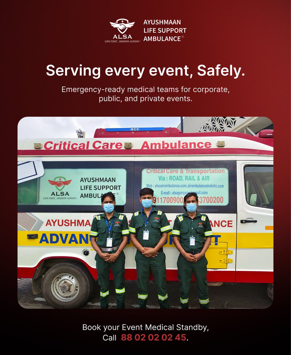 alsaambulance's tweet photo. Event Medical Support. #Ambulance #EventAmbulance #EventSafety #AmbulanceInIndia #AmbulanceInGurgaon https://t.co/H716oIcTDN