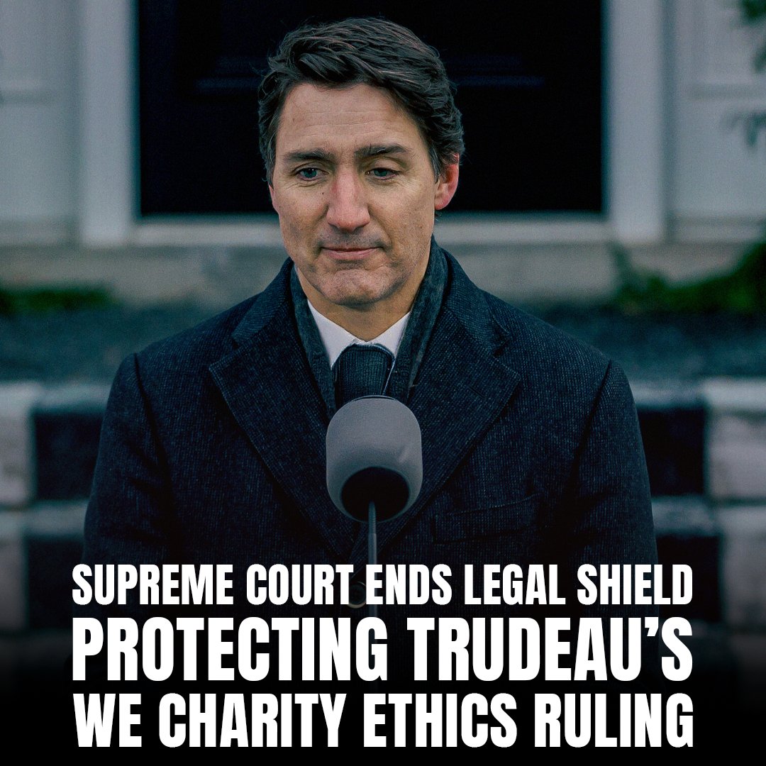 DanKnightMMA's tweet photo. In a landmark decision, the Supreme Court of Canada strikes down Section 66 of the Conflict of Interest Act, allowing Democracy Watch to proceed with its case against the Ethics Commissioner’s clearance of former Prime Minister Justin Trudeau.

for the full story : https://t.co/O2AoBcu9Xu