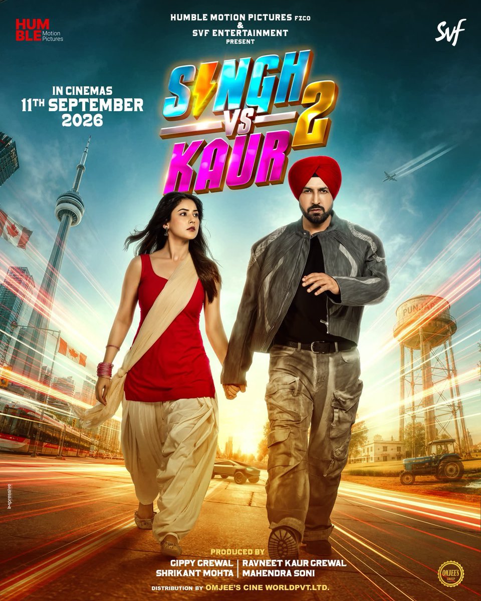 shehnaazverse's tweet photo. Singh vs kaur 2 In cinemas 11th September 2026🫶🏻😌

#Shehnaazgill https://t.co/Ew1167koVT