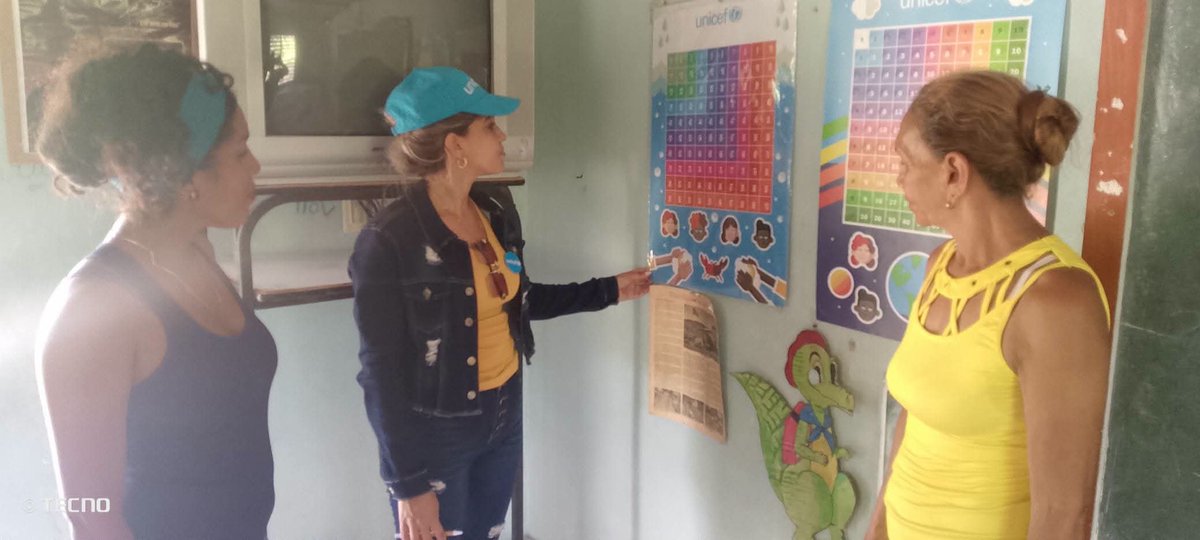 DMEPilon's tweet photo. Con el objetivo de materializar el enfoqué Tres Estrellas que propone #UNICEFCuba: agua, saneamiento e higiene, visita las instituciones educativas en el #MunicipioPilón CM Mártires de Sevilla y EP Conrado Benítez en Barranca Honda, Marea del Portillo. #EducaciónPilón 
#CubaMined https://t.co/crSV52ubTG