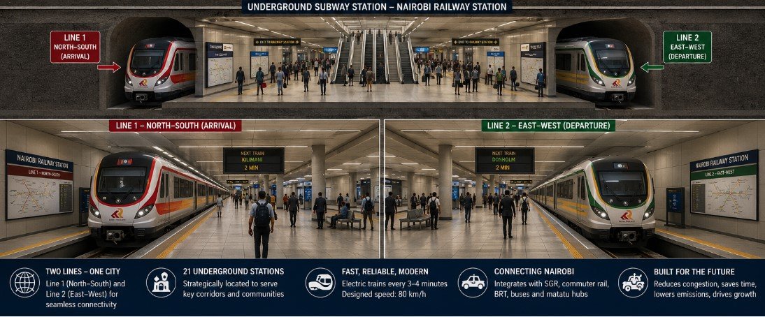 africaupdates's tweet photo. Nairobi's Underground Future: Why Kenya🇰🇪 Must Build a Modern Subway🚇 and Finally Transform Urban Transport https://t.co/AXbWw1AqQx https://t.co/nOi5MDiH9y