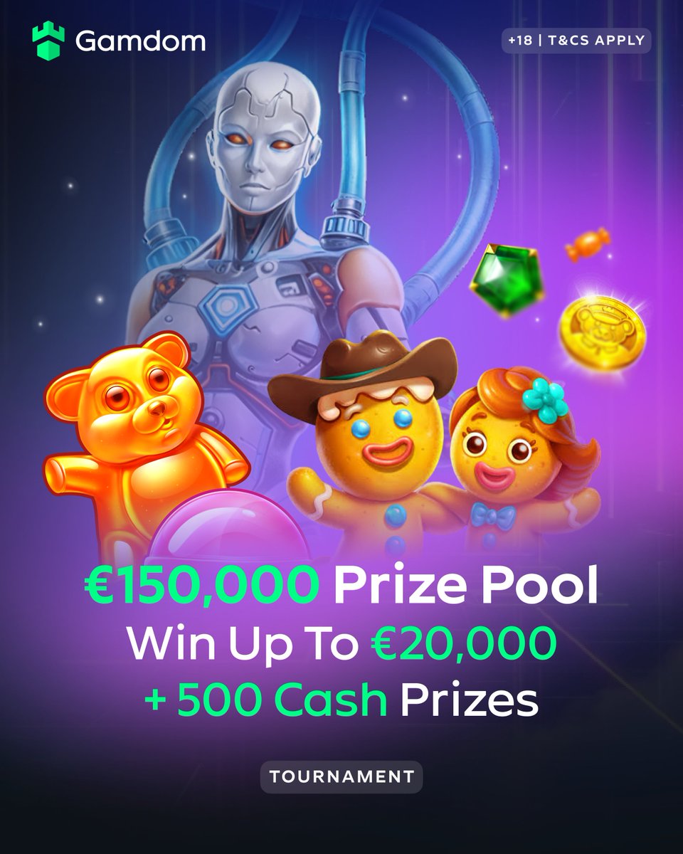 gamdom's tweet photo. 🤖 Genesys Arena: €150,000 Prize Pool! 

📅 July 31 – August 9
💰 €150,000 in total rewards
🏆 Top prize of €20,000

More info:
🔗 https://t.co/RIksNSGVBt https://t.co/JRujK2XKvg