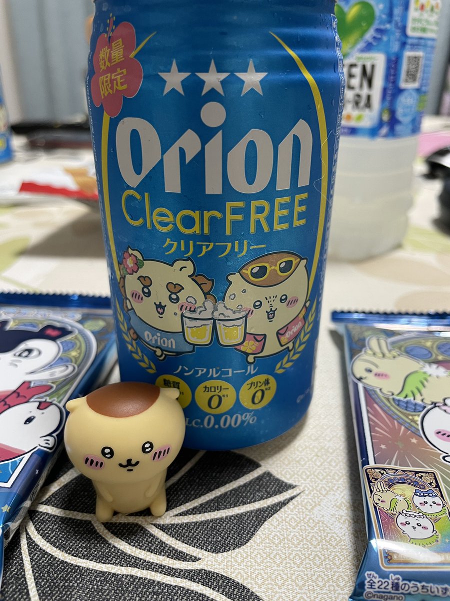 mochakun2012's tweet photo. セブンにちいかわのノンアルビール売ってた！
くりまんじゅうと一緒に飲むよ〜 https://t.co/uAKwKTVOSO