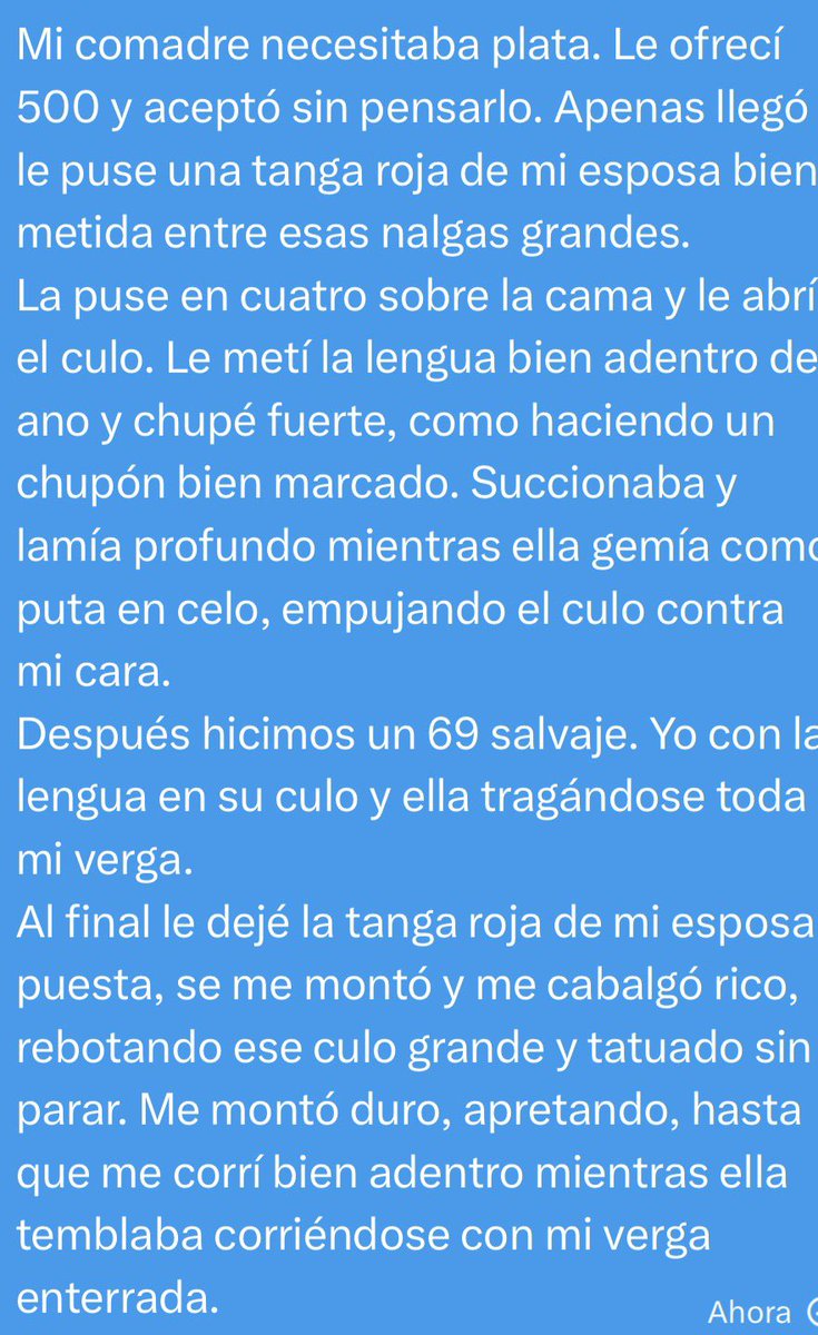 PuntoG69xxx's tweet photo. Mi co La puse en cuatro sobre la cama y le abrí el culo. Le metí la lengua bien adentro del ano y chupé fuerte, como haciendo un chupón bien marcado. Succionaba y lamía profundo mientras ella gemía como puta en celo, empujando el culo contra mi cara. #Acapulco #comadre #milf https://t.co/LEgCQN7Zi1