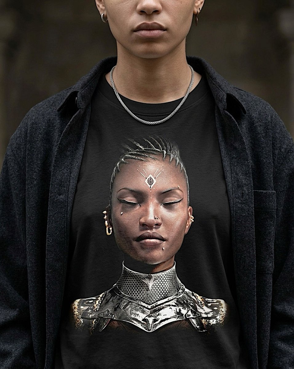 WarriorQueens_'s tweet photo. One portrait. Four ways of seeing the piece.

Explore Queen Amanikhatashan through product, folded, close-up, and flat-lay presentations.

The artwork stays central while the setting, texture, and scale change.

Discover the world of Warrior Queens:
https://t.co/R9zG6gGdiX https://t.co/e6qWImpxQ8