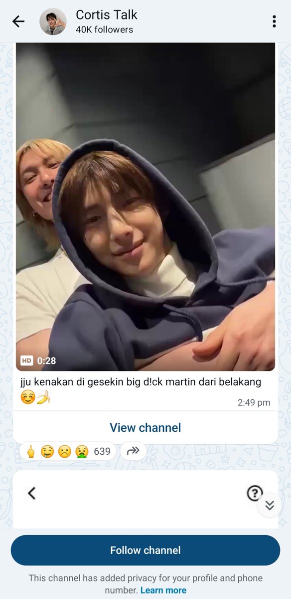 5CORT1S's tweet photo. Stop jadiin idol bahan fantasi liar, be respect please.

ini keterlaluan banget, udah ngaco banget, gila yang join 40k? gw gaterima banget, jauhin cortis dari orang sange plis😭

report channel whatsapp : https://t.co/45XwlM3cem

tolong diinget jangan join, jangan kasih react!!!!! fokus report aja 🙏 tolong bantu ilangin channel orang gila ini
