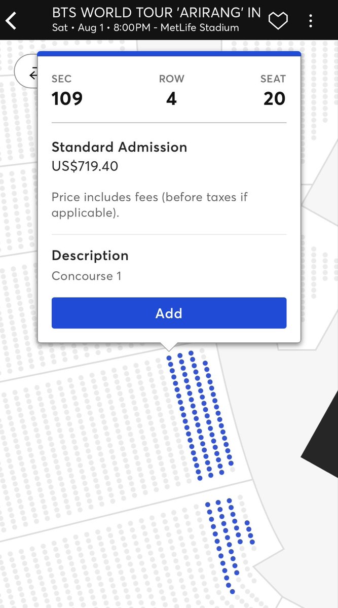 btsloyalist's tweet photo. 251 new 100s section tickets just popped up for New York Day 1! https://t.co/7TxrnrhMHY