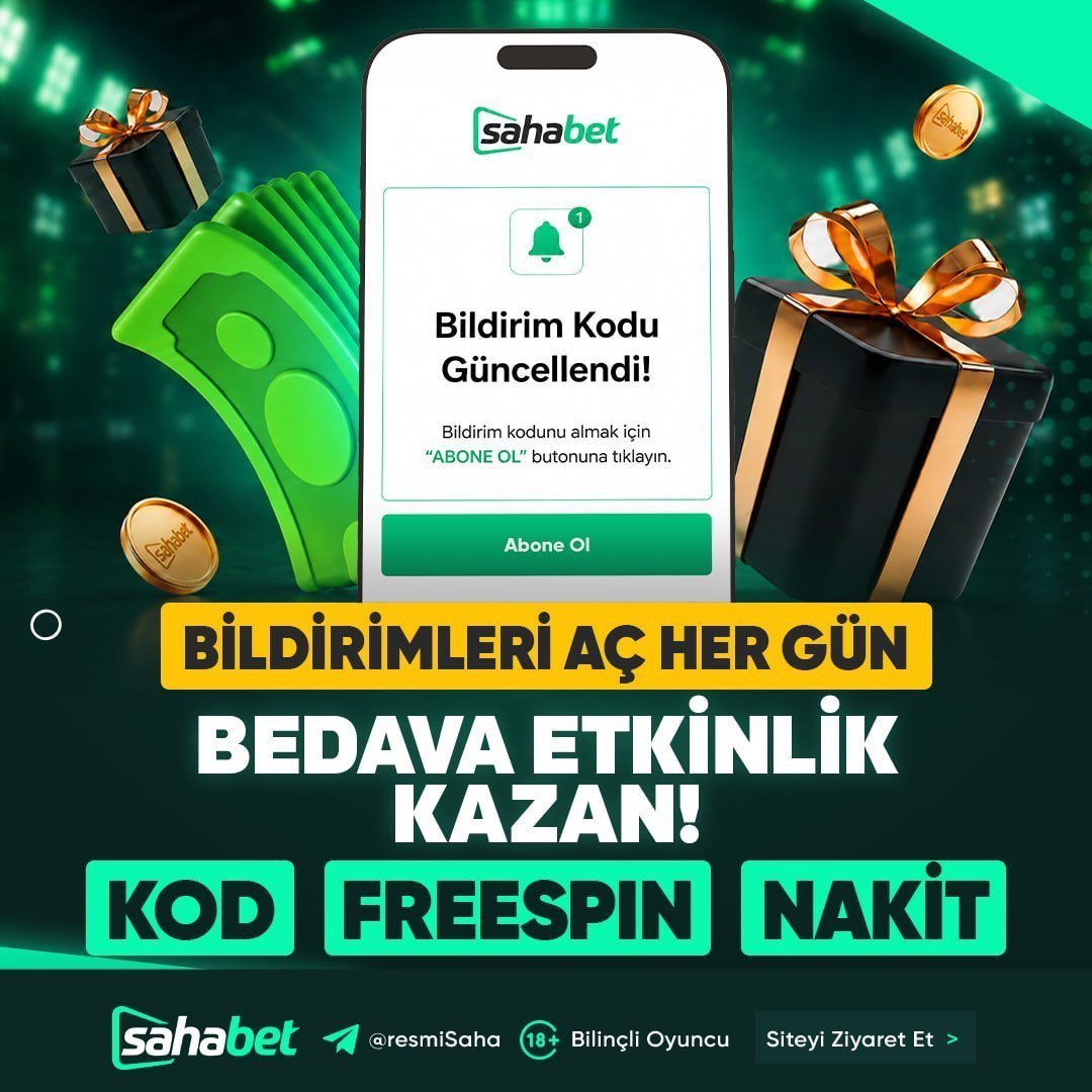 _sahasosyal's tweet photo. 🤑 YENİ BİLDİRİM ÖZEL KOD BAŞLADI
🤑 100 FREESPİN HER SPİN 4 TL!

🤑 Abone Ol 100 Freespin Kazan!

❗️Giriş yaptıktan sonra üst bölümdeki "Kodu Al" butonuna tıklayın. Aldığınız kodu girerek freespinlerinizi geçerli oyunda kullanabilirsiniz. https://t.co/s8nx3uV98D