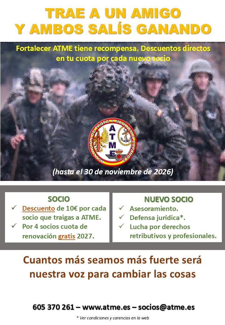 _ATME's tweet photo. ATME premia tu fidelidad: trae a un compañero y obtén 10 € de descuento en tu próxima renovación. Si se suman cuatro nuevos socios, tu renovación será gratuita.
Más información en: https://t.co/jCo8FhDvQe https://t.co/uXl9uxN7t4
