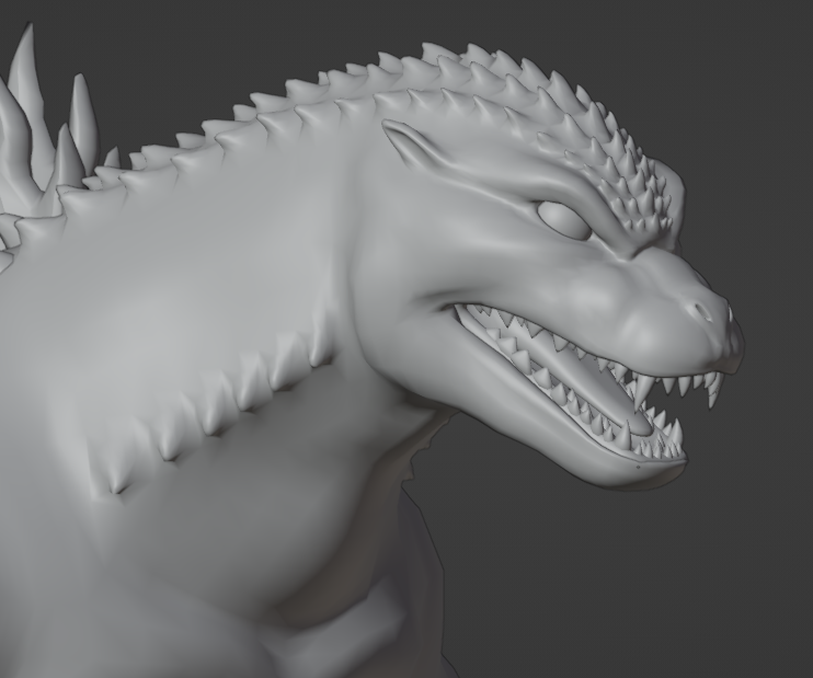 DracoW_24Z's tweet photo. RoE Goji and Kaisei Goji commission Wip #godzilla #3dmodel #blender https://t.co/R0pYBAahUh