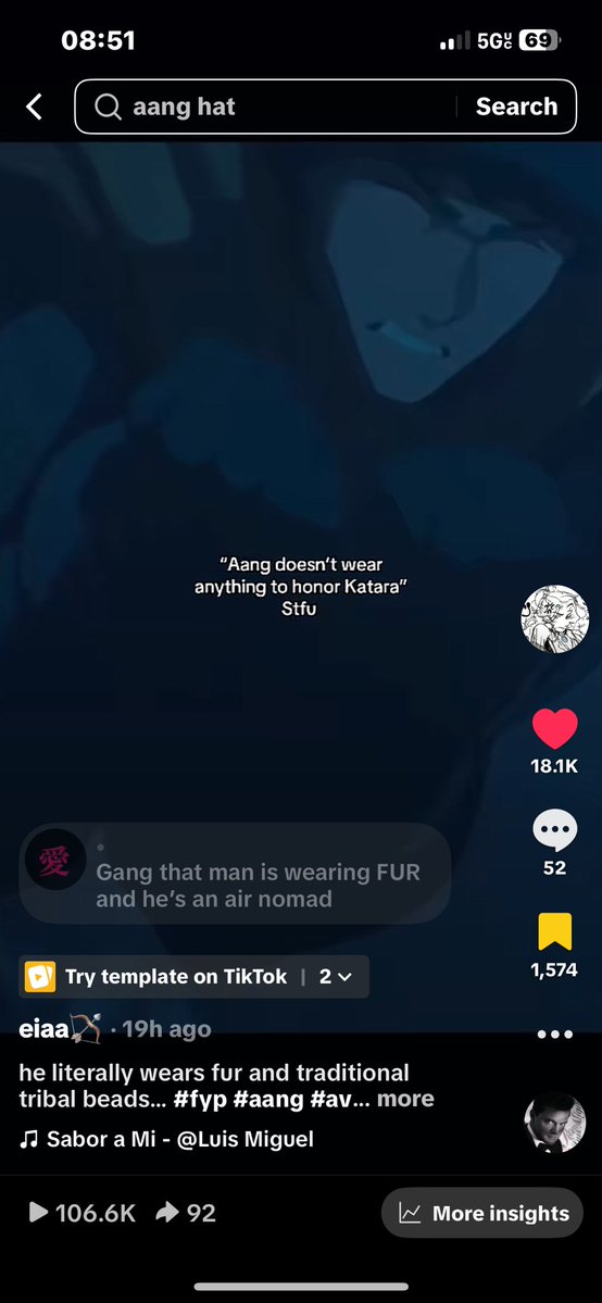 notsoleiaa's tweet photo. Water tribe Aang making numbers on TikTok 🫡 https://t.co/LpeyELVPaR