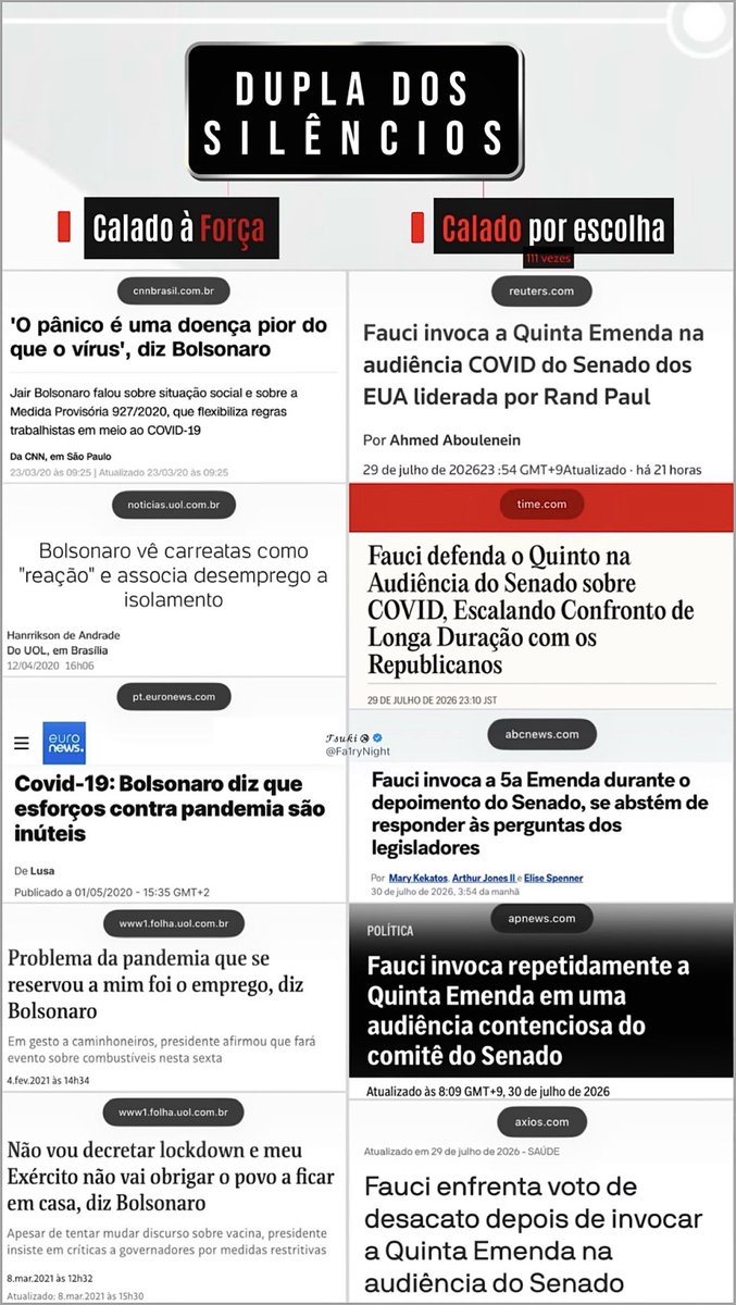 Fa1ryNight's tweet photo. O silêncio imposto carregava uma verdade.
O silêncio voluntário carrega uma mentira.

Bolsonaro tinha razão. https://t.co/lZN84qQJWV
