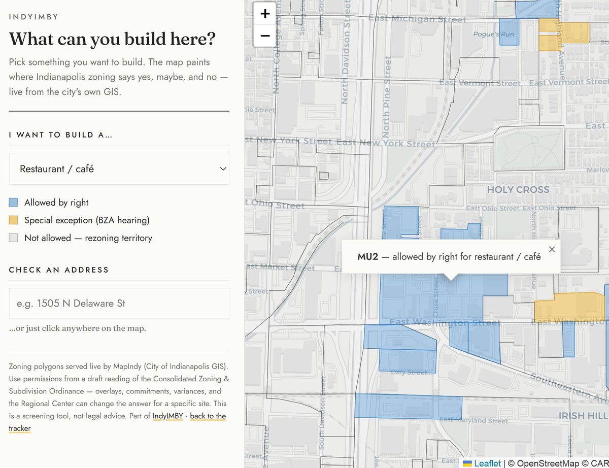 indyimby's tweet photo. Want to build a cafe? We show precisely where that is allowed currently - and where you might need a little help. https://t.co/XCvq2JZSjT