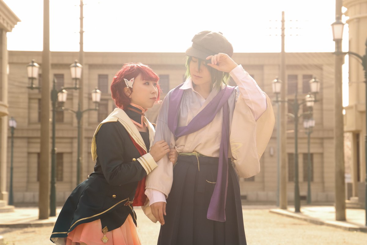 rann_ednj's tweet photo. ▽COS
遙かなる時空の中で6

ー　たまには恋人らしく　ー

高塚梓：お蘭
里谷村雨：よるさん(@yryr46)

2,3枚目撮影：ナナイさん(@nanai71_cos)

#ワープステーション江戸
#麗yers
#reiyers
※特別な許可を得て撮影しております

#orann_tty https://t.co/wx1elaEj0W