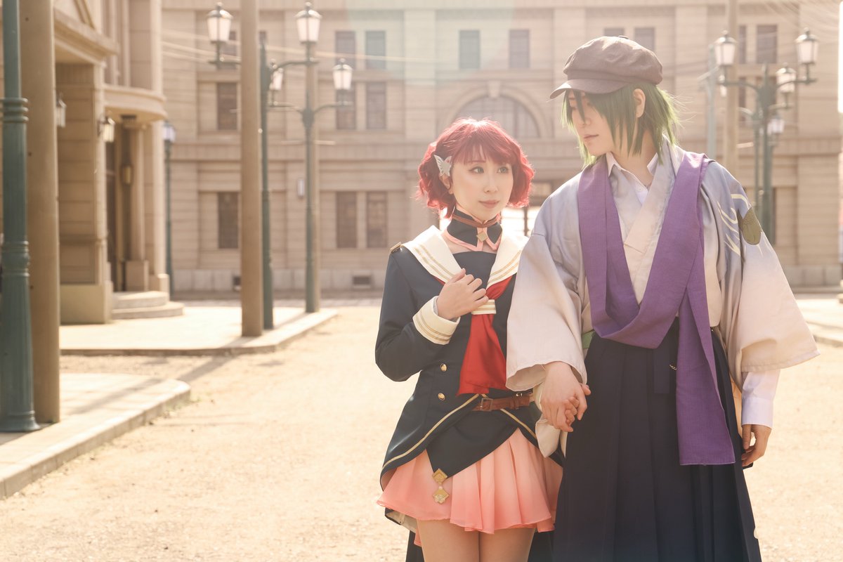 rann_ednj's tweet photo. ▽COS
遙かなる時空の中で6

ー　たまには恋人らしく　ー

高塚梓：お蘭
里谷村雨：よるさん(@yryr46)

2,3枚目撮影：ナナイさん(@nanai71_cos)

#ワープステーション江戸
#麗yers
#reiyers
※特別な許可を得て撮影しております

#orann_tty https://t.co/wx1elaEj0W