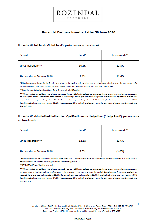 RozendalPartne1's tweet photo. Rozendal Investor Letter | June 2026
https://t.co/JNn1vLR3o2
https://t.co/AeOp11R5nu

@WilhelmHertzog  ; @WhitburnPaul https://t.co/FG6LW2g7mt