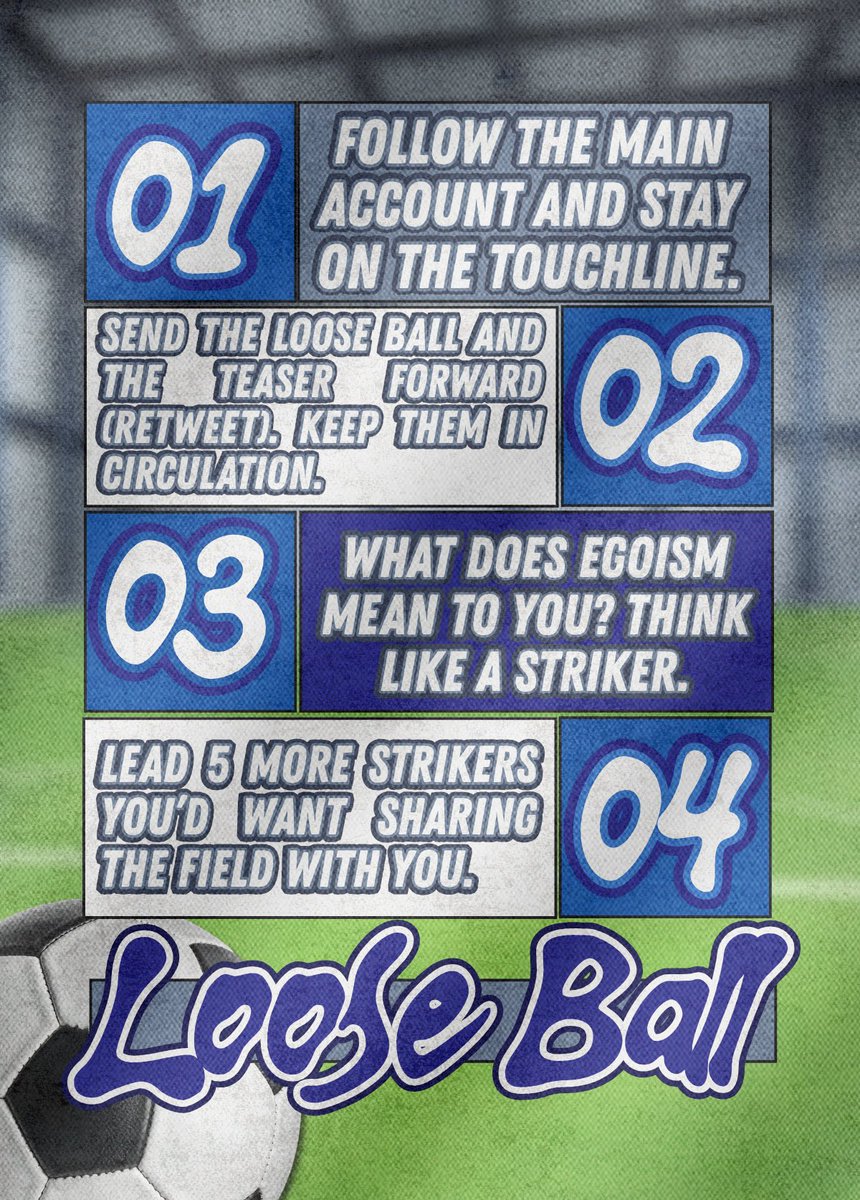 E11EGOIST's tweet photo. ㅤ
𝗟𝗢𝗢𝗦𝗘 𝗕𝗔𝗟𝗟. 

An unpossessed ball hangs in the balance. Both sides are charging hard, but possession only goes to whoever reacts first. Pounce before the window closes, hesitation leaves you empty-handed.
ㅤ https://t.co/HyoS1xzQLk