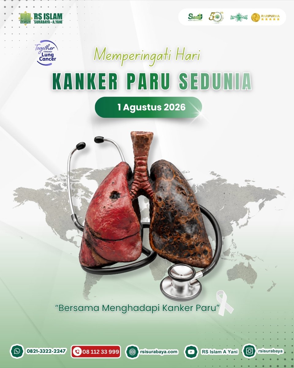 rsiayani's tweet photo. Memperingati Hari Kanker Paru Sedunia 🫁🤍

Sobat eRSIy

Mari tingkatkan kesadaran untuk menjaga kesehatan paru-paru, menghindari rokok, dan menerapkan gaya hidup sehat demi kualitas hidup yang lebih baik 💚

#WorldLungCancerDay https://t.co/SOoXxp1HGk