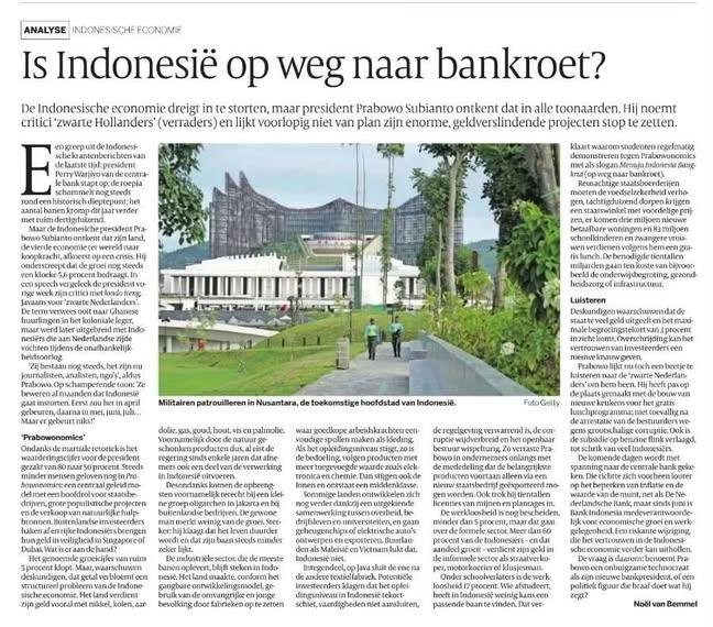 glxssie's tweet photo. Negara kita, Indonesia, masuk koran Belanda. Katanya akan menuju kebangkrutan.

Menurut kalian gimana masa depan Indonesia? Suram atau terang atau biasa2 aja? https://t.co/Heoh5l4TS0