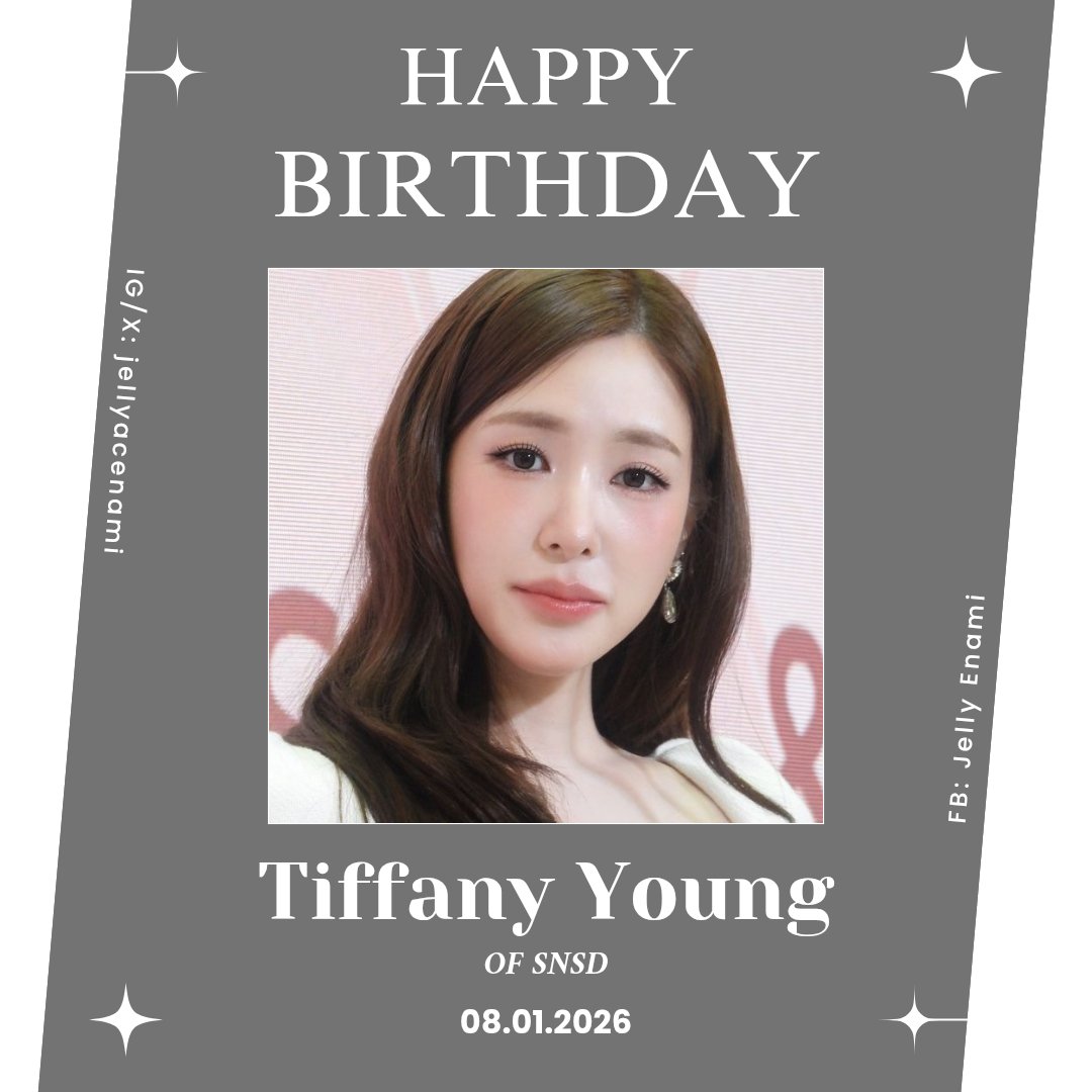 jellyacenami's tweet photo. Happy Birthday to 7 idols: 🥰🥳

1. LE SSERAFIM's Kim Chae Won
2. STAYC's Park Si Eun
3. SNSD's Tiffany Young
4. CRAVITY's Ahn Seong Min https://t.co/b975PsqScG