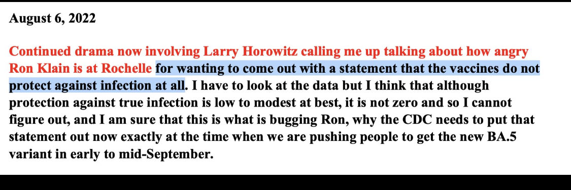 DrKellyVictory's tweet photo. How about this little gem from August 2022 in Fauci's own words: https://t.co/tEf3SsqzKR