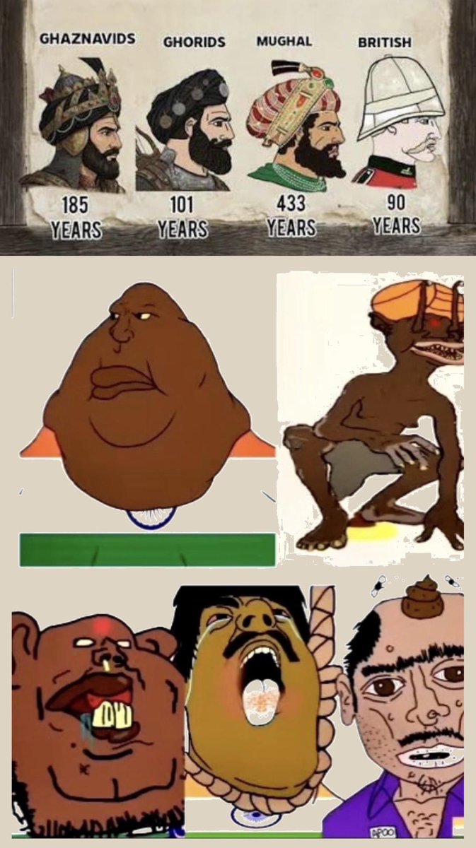 ChineseComrade0's tweet photo. @indiagodde20295 @Ratcicle @Clariswww_ @jakeyu32 @Bafek1ze7 @nangbaek Lil buddy poopjeet you are a mongrel rape product abomination of 4 different breeds 😂 https://t.co/reAEOxzAye